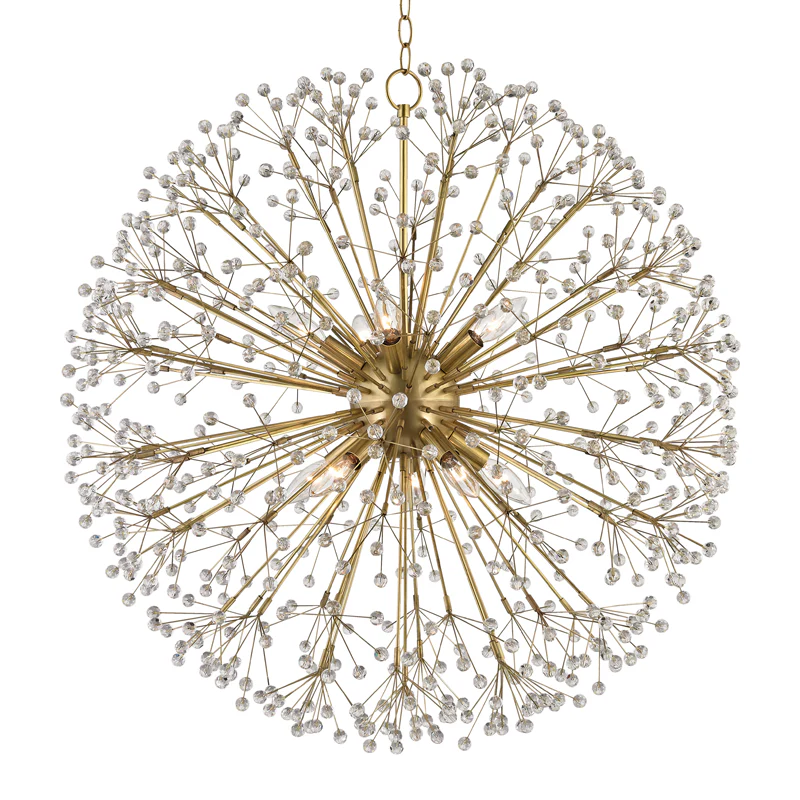 Hudson Valley Lighting Dunkirk Chandelier with Warm-Tone Steel – Medium