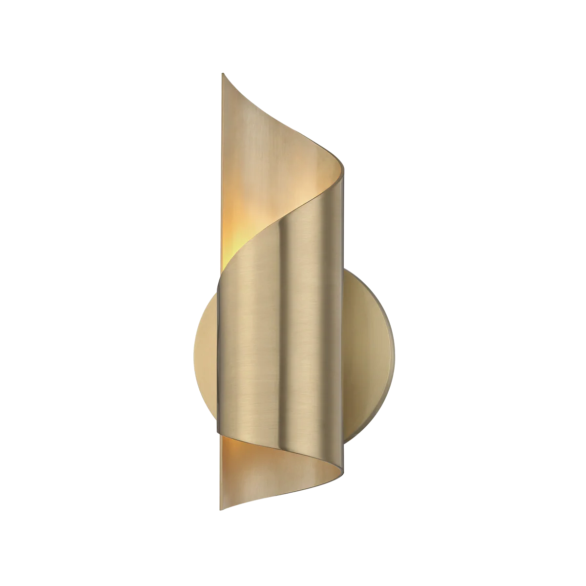 Hudson Valley Lighting Evie Wall Sconce in Warm Brass Coloured Steel – Second