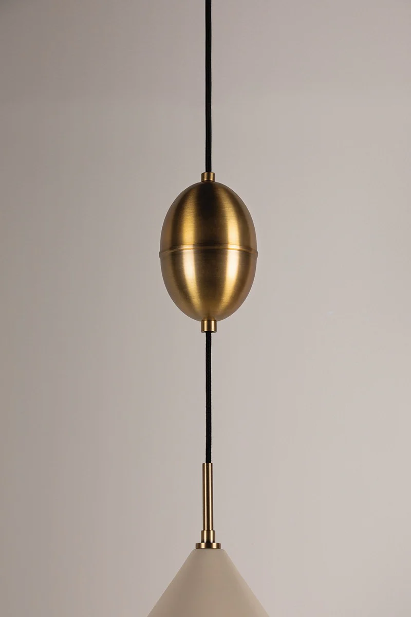 Hudson Valley Lighting Fontana Pendant Light – Patina Brass - Image 3
