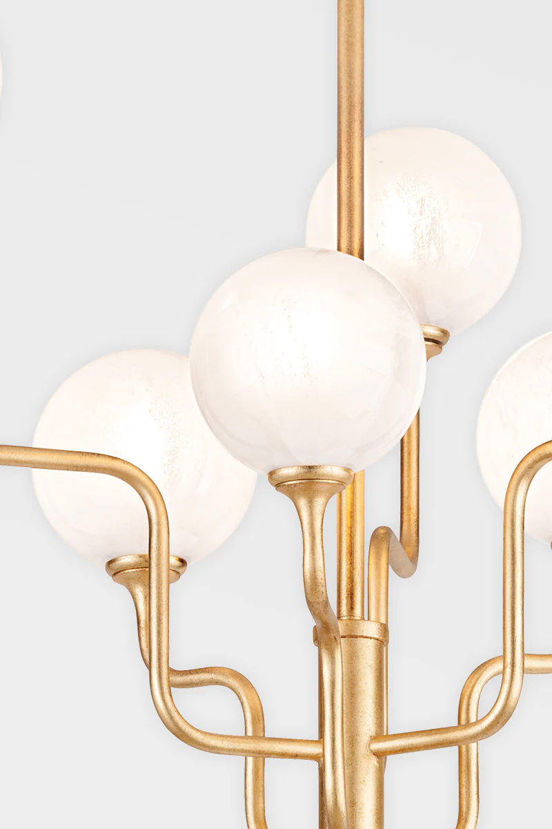 Hudson Valley Lighting Onyx Chandelier – Vintage Gold Leaf - Image 3