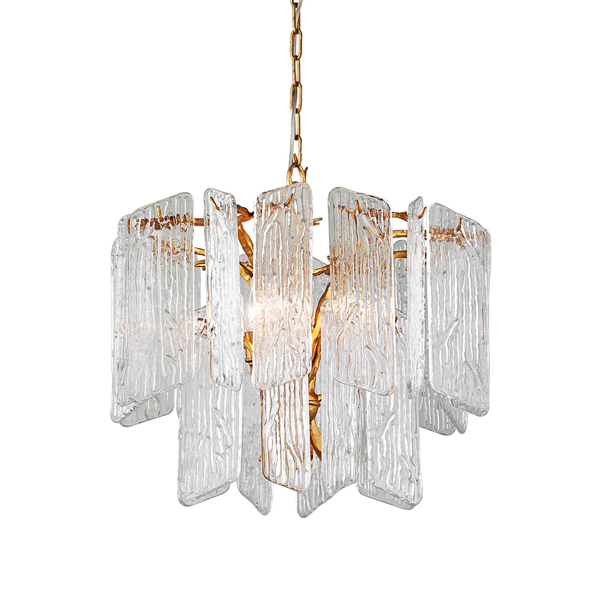 Hudson Valley Lighting Piemonte Chandelier – 4 Lights – Gold Leaf – Excess Stock