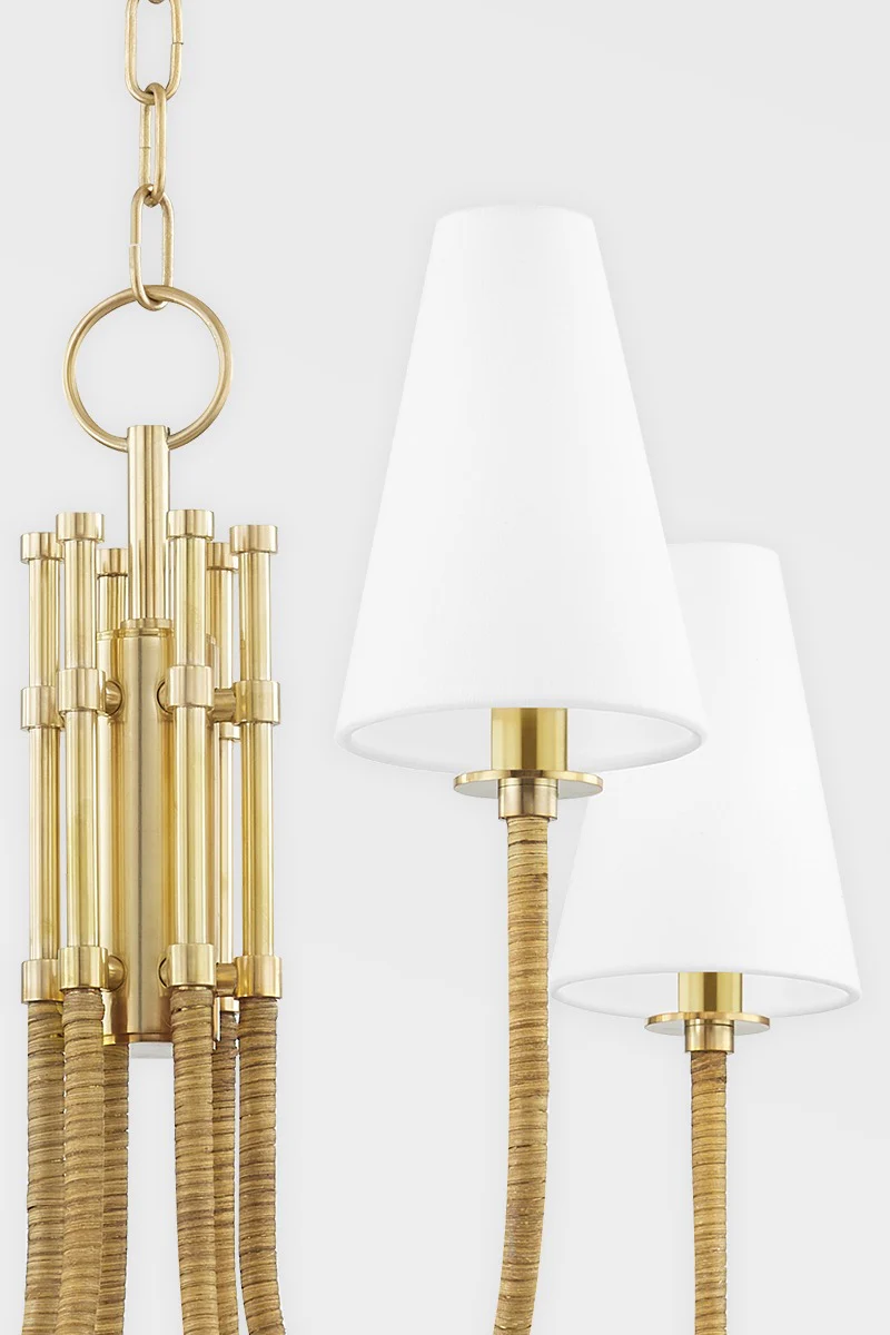 Hudson Valley Lighting Ripley Chandelier – Aged Brass - Image 2