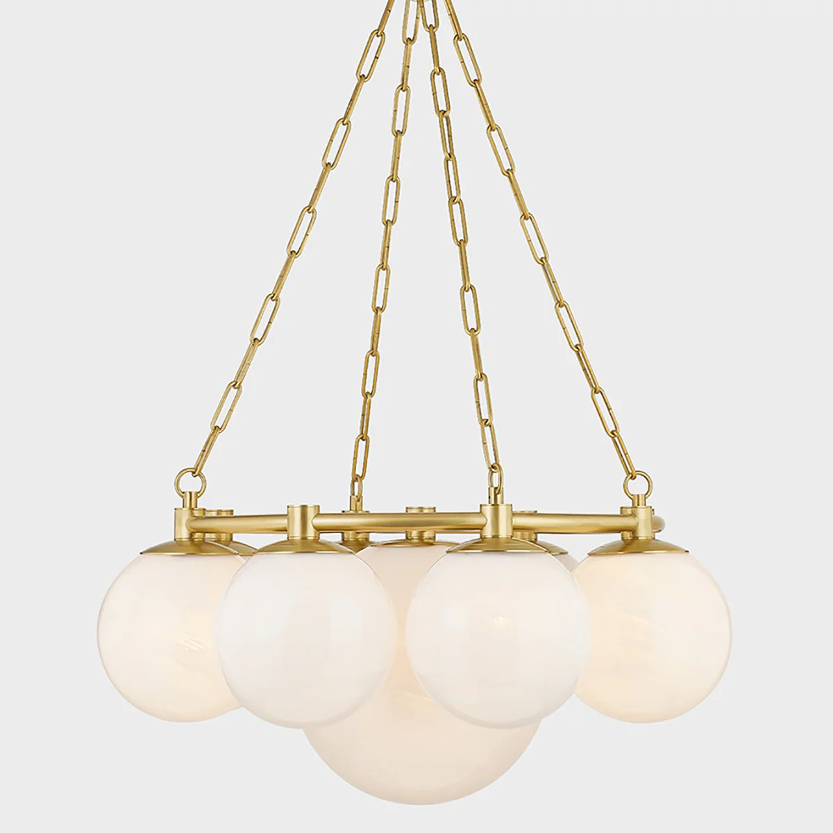 Hudson Valley Lighting Thornwood Chandelier – Aged Brass - Image 4