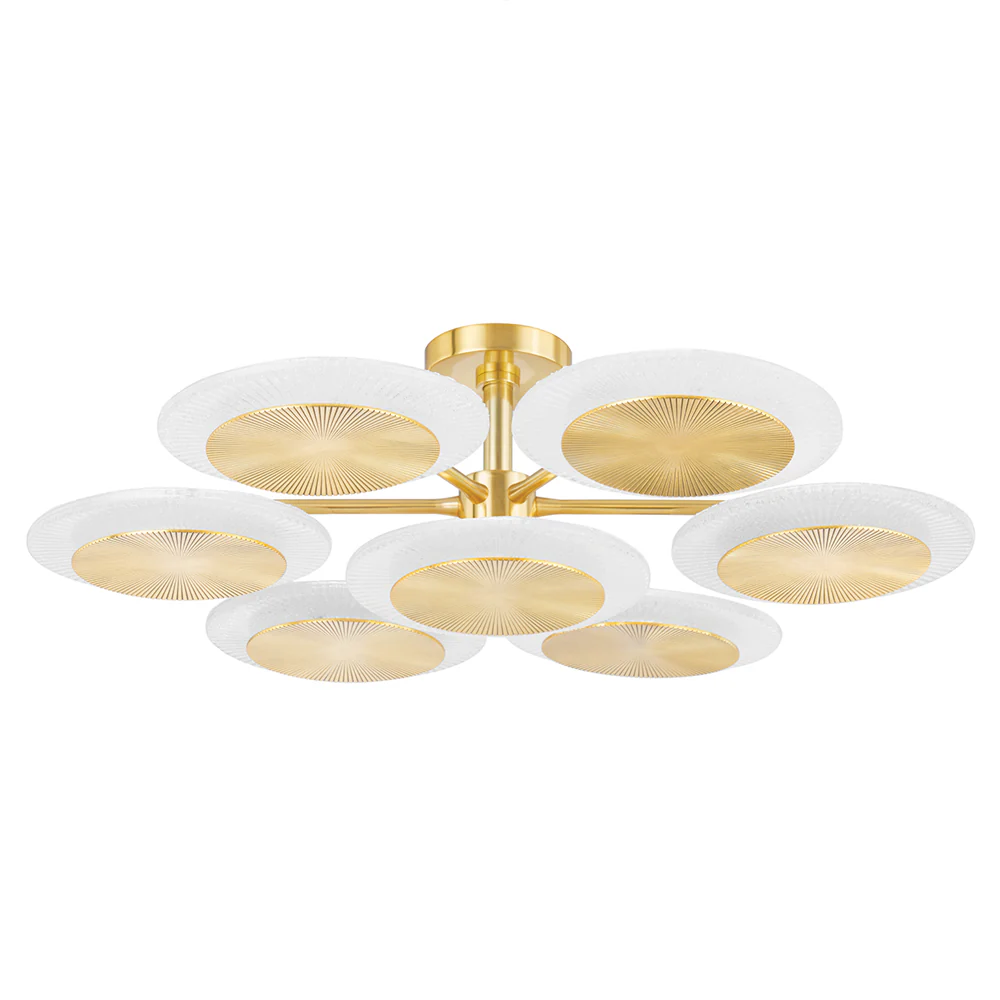 Hudson Valley Lighting Topaz Ceiling Light – Vintage Polished Brass