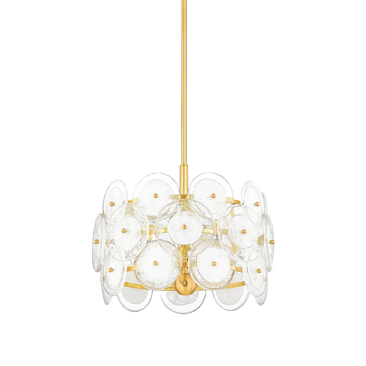 Hudson Valley Lighting Zoella 3 Light Pendant – Aged Brass