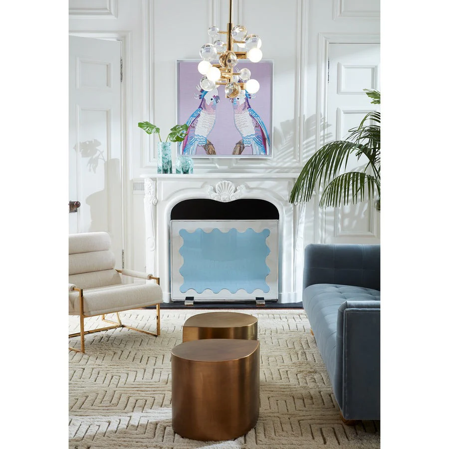 Jonathan Adler Brass Teardrop Coffee Table - Image 4