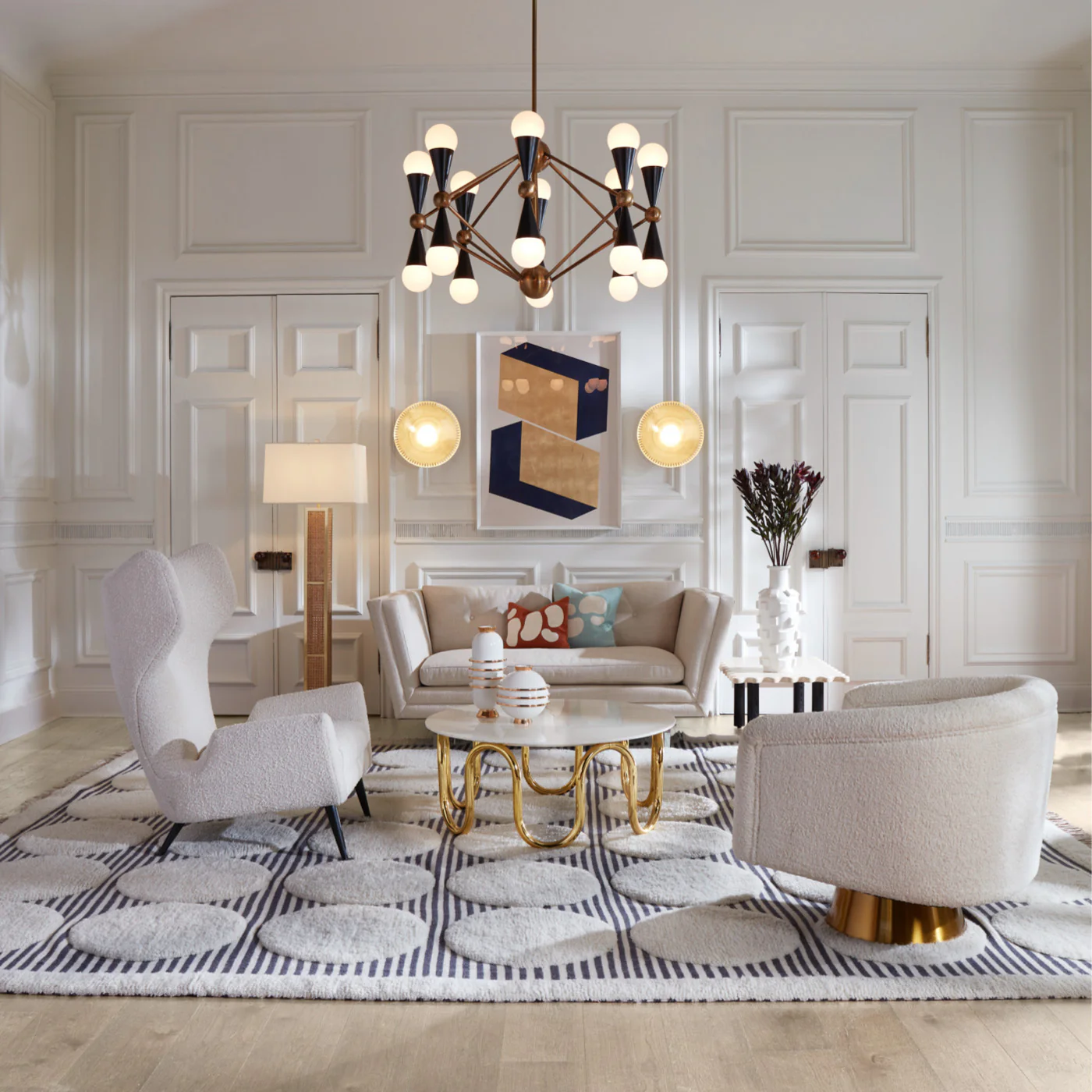 Jonathan Adler Caracas 16-Light Chandelier – Antique Brass - Image 3