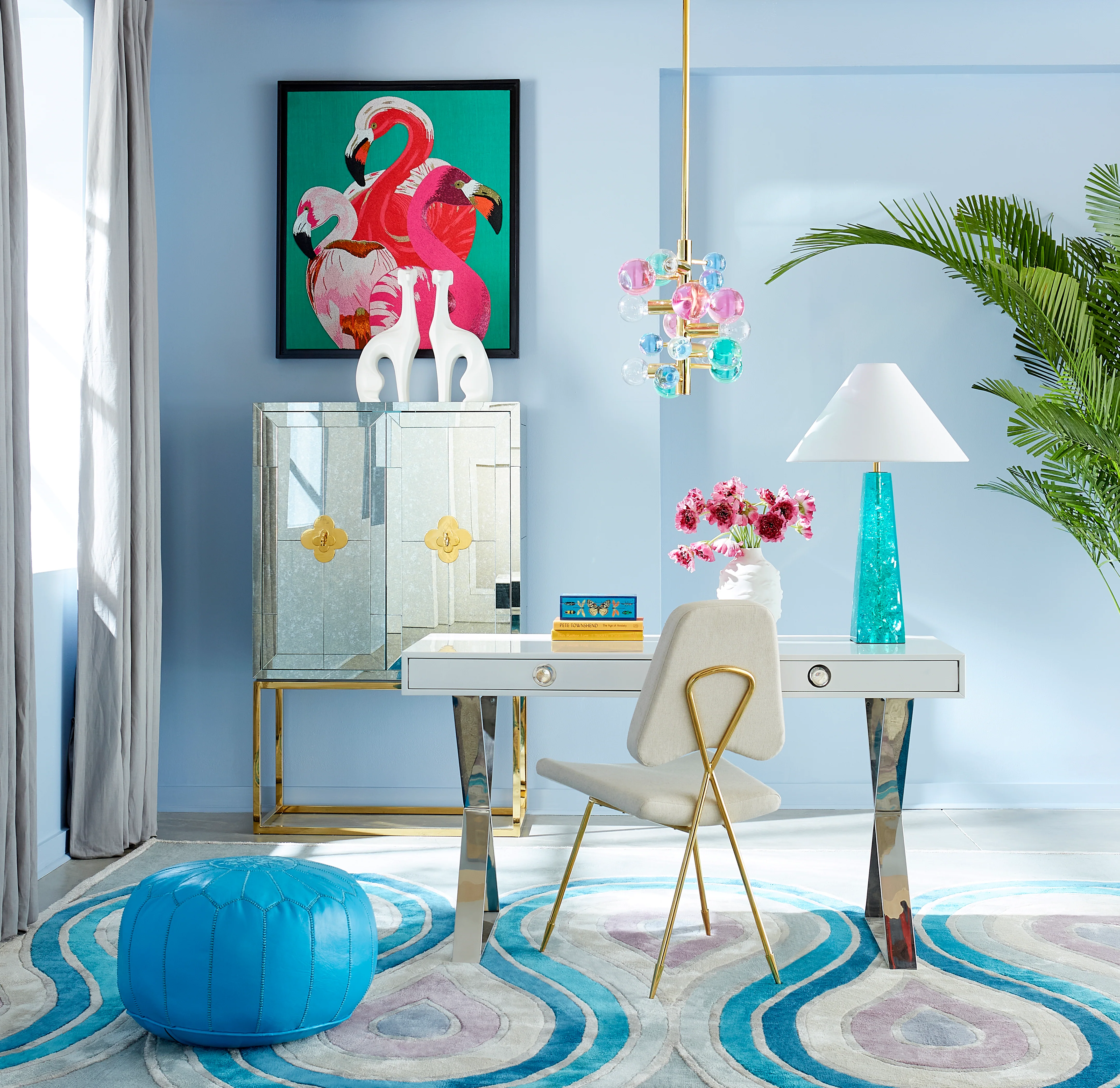 Jonathan Adler Delphine Bar Cabinet - Image 3