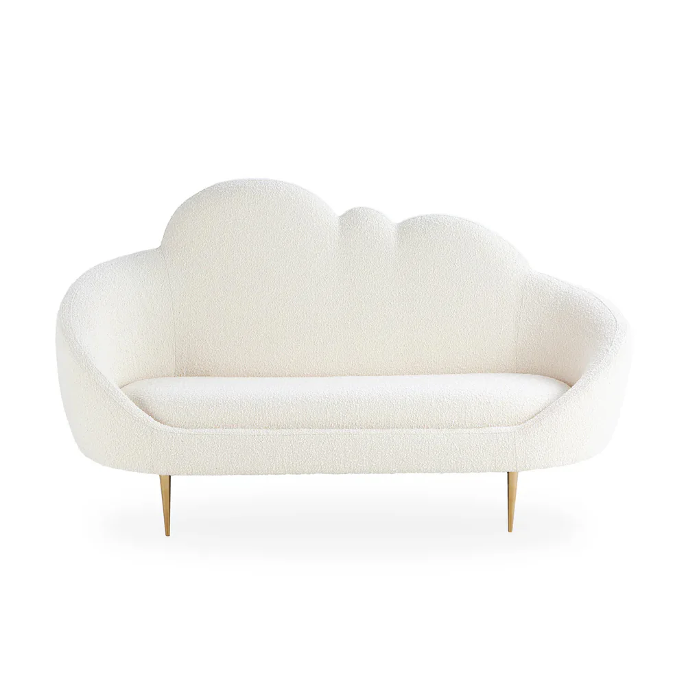 Jonathan Adler Ether Cloud Settee – Olympus Oatmeal Boucle
