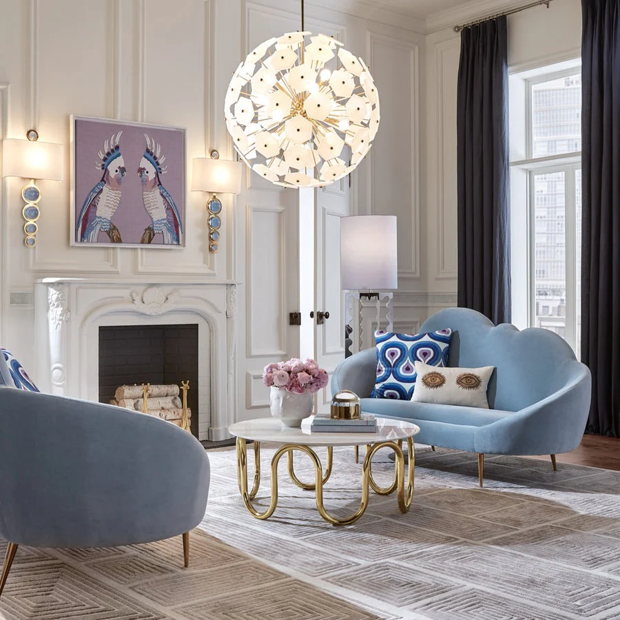 Jonathan Adler Ether Cloud Settee – Rialto Sky Blue - Image 7