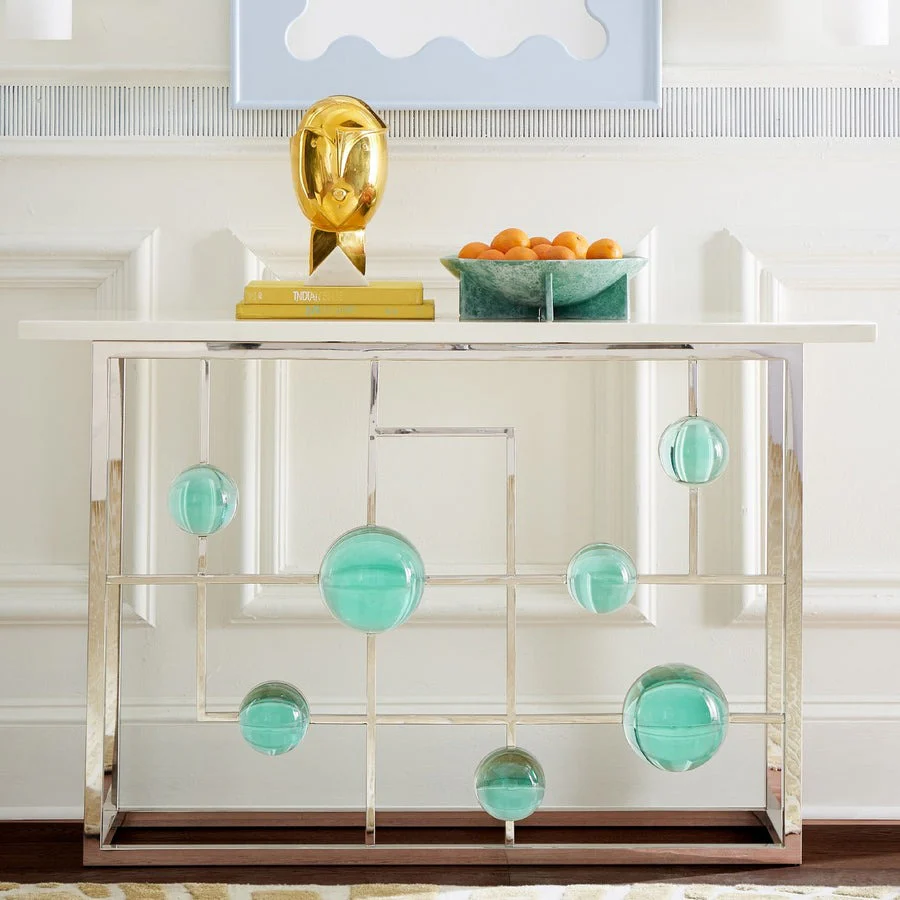 Jonathan Adler Globo Fretwork Console Table - Image 4