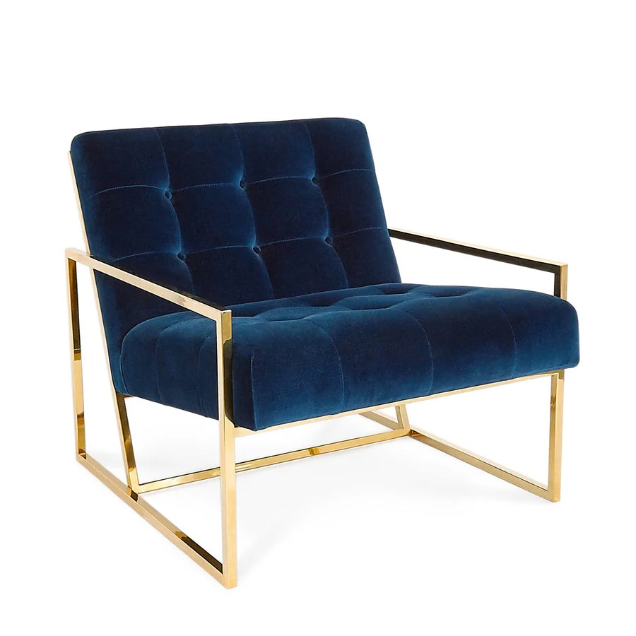 Jonathan Adler Goldfinger Lounge Chair – Rialto Navy - Image 2