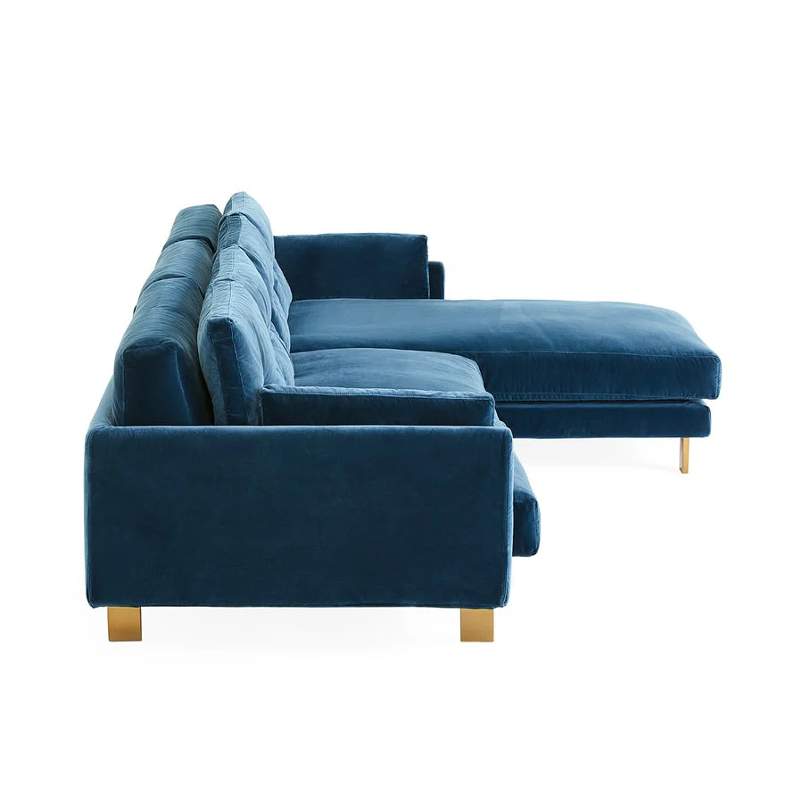 Jonathan Adler Malibu Right Arm Facing Sectional Sofa – Varese Petrol - Image 3