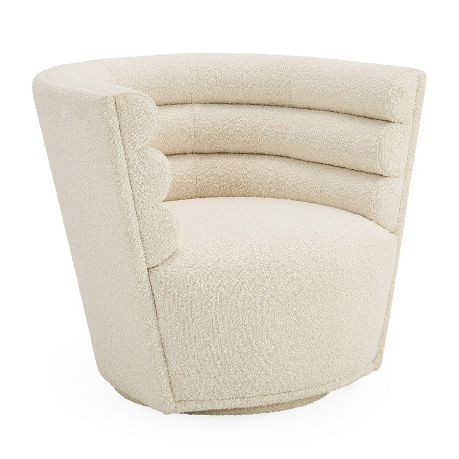 Jonathan Adler Maxime Swivel Club Chair – Olympus Oatmeal - Image 2