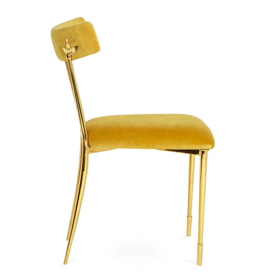Jonathan Adler Rider Dining Chair – Rialto Gold Velvet - Image 2