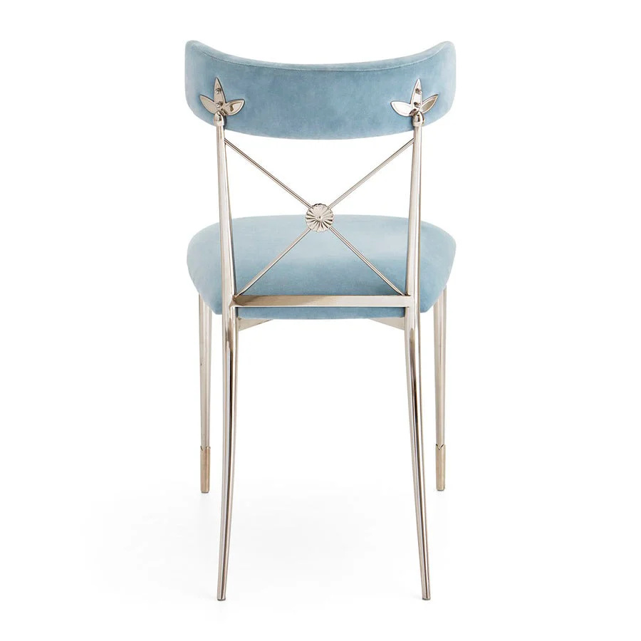 Jonathan Adler Rider Dining Chair – Rialto Sky Velvet - Image 3