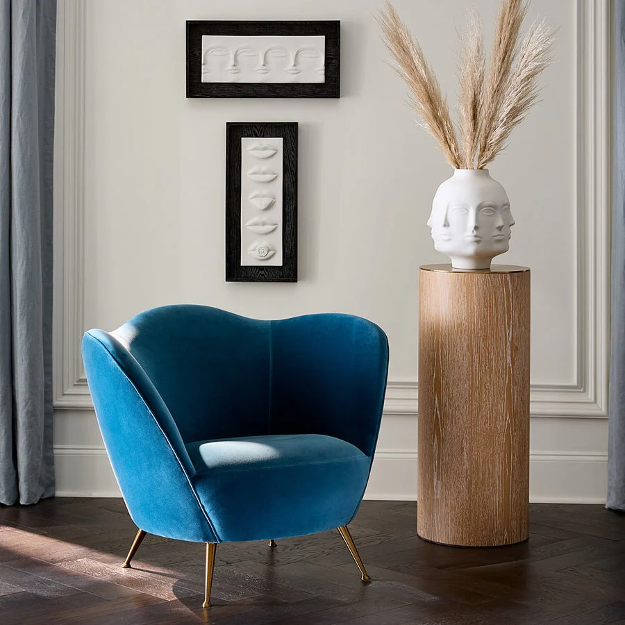 Jonathan Adler Ripple Armchair – Varese Petrol Velvet - Image 8