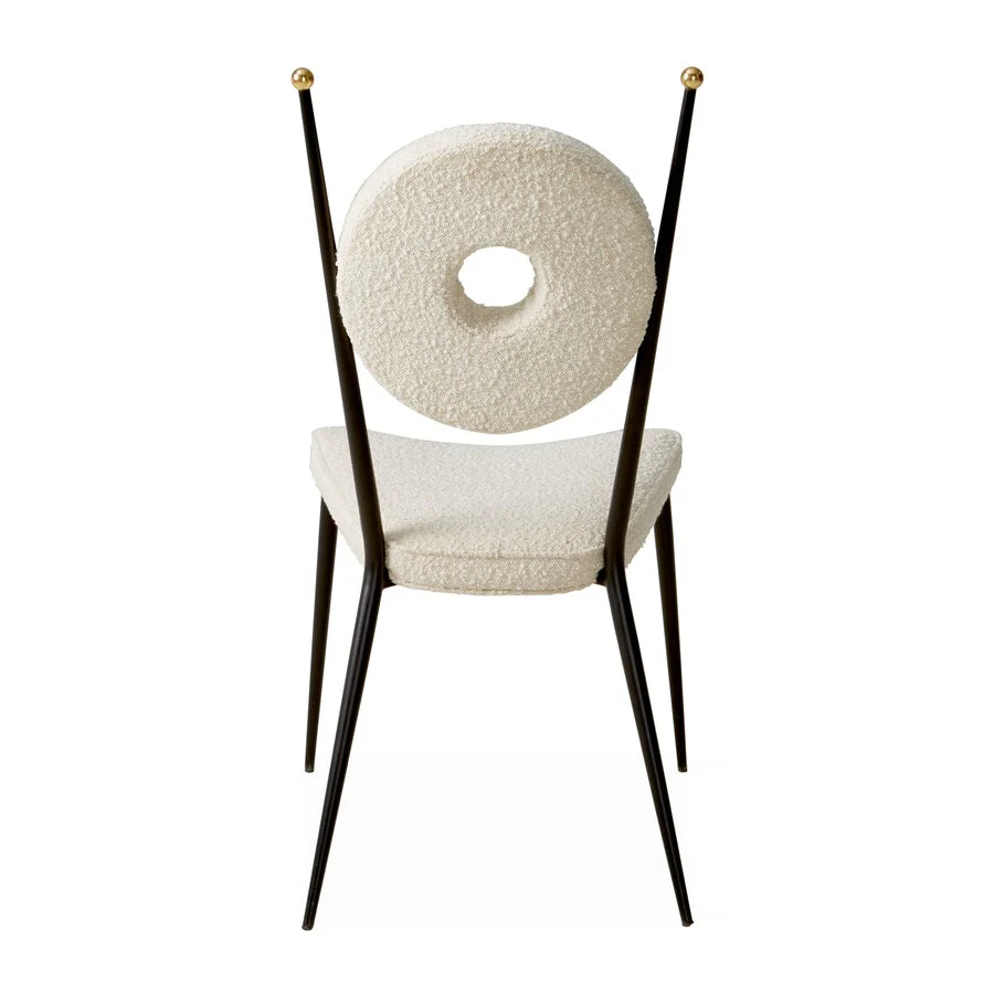 Jonathan Adler Rondo Dining Chair – Oatmeal Bouclé - Image 4