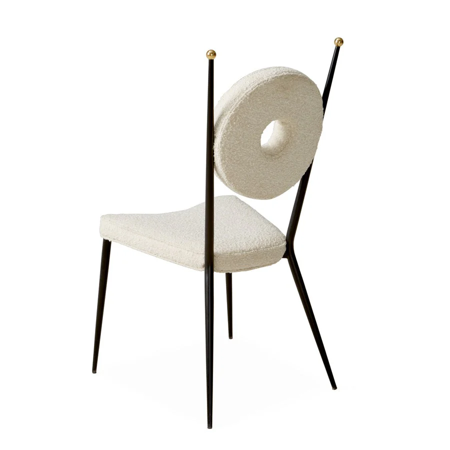 Jonathan Adler Rondo Dining Chair – Oatmeal Bouclé - Image 5