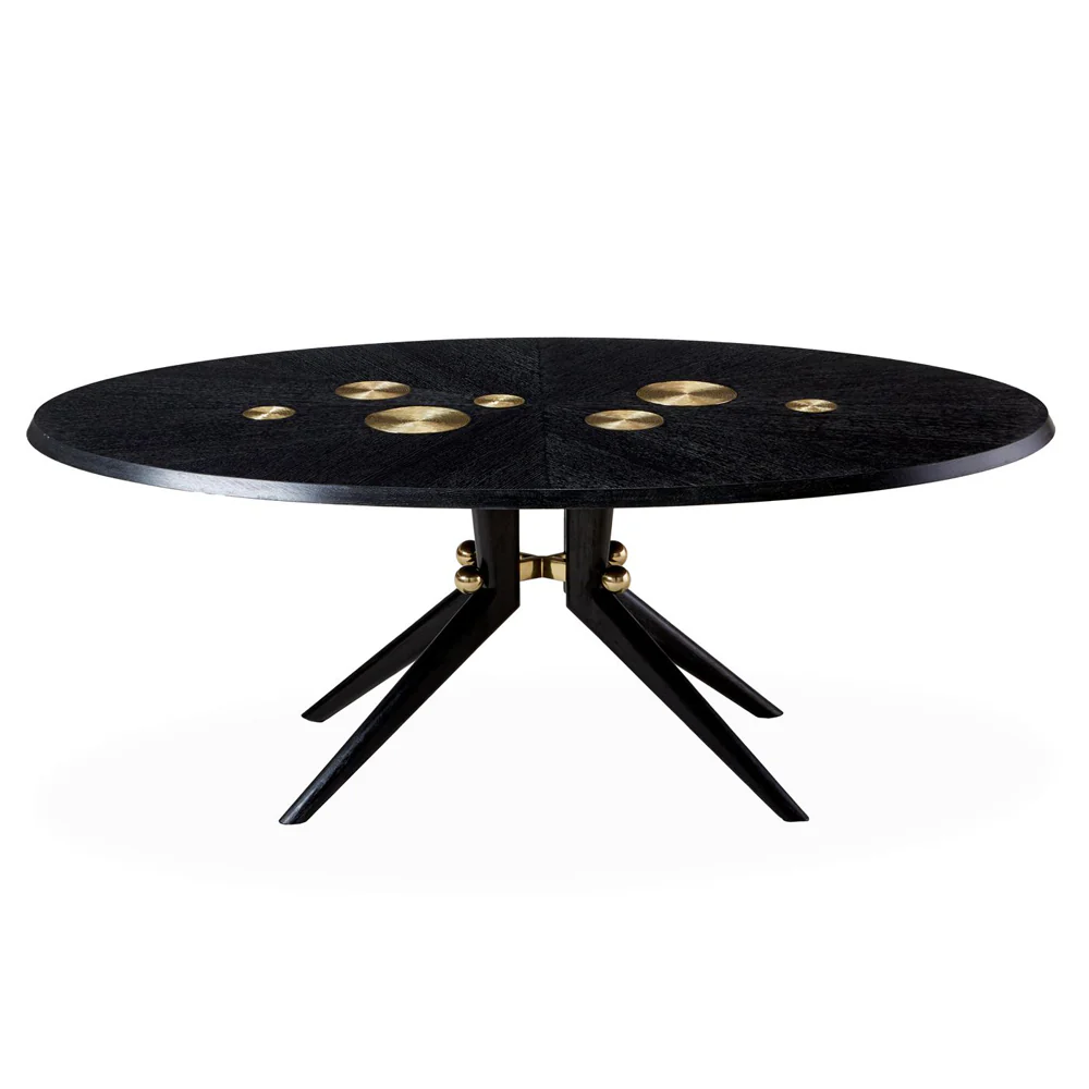 Jonathan Adler Trocadero Dining Table – Ebonised Oak
