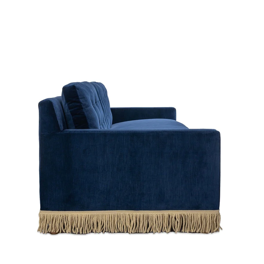 Jonathan Adler Wright Sofa with Bullion Fringe – Canterbury Navy - Image 2