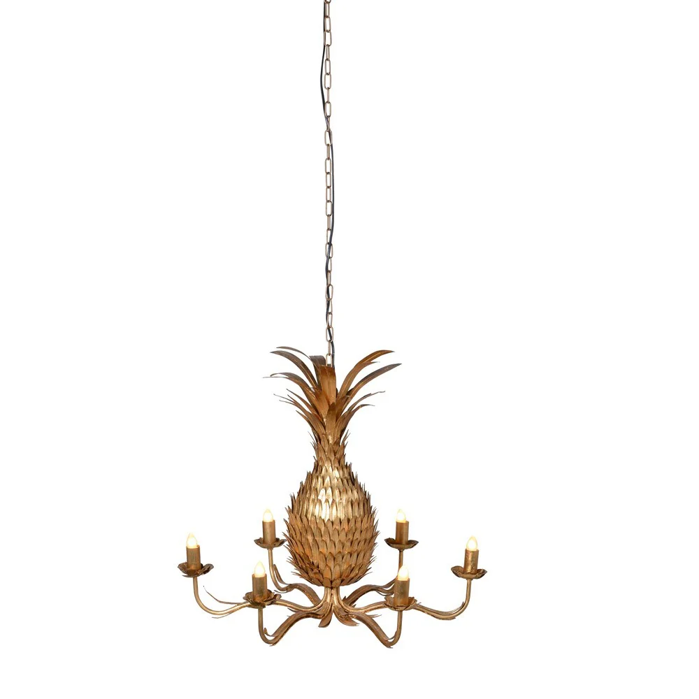 Jugo Pineapple Golden Ceiling Light Chandelier - Image 2