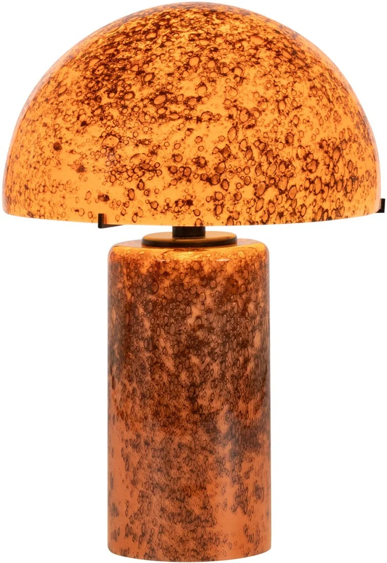 Kassiani Table Lamp – Salmon Volcanic Glass - Image 2