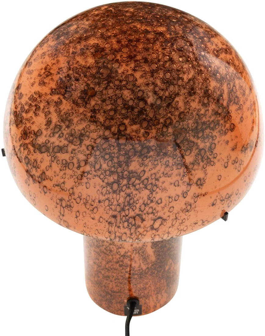 Kassiani Table Lamp – Salmon Volcanic Glass - Image 4
