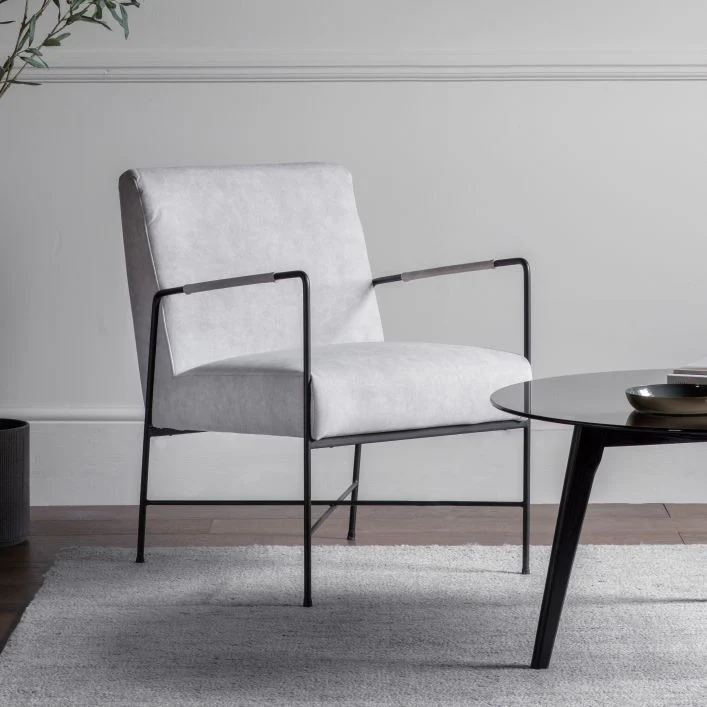 Kayce Armchair – White - Image 3