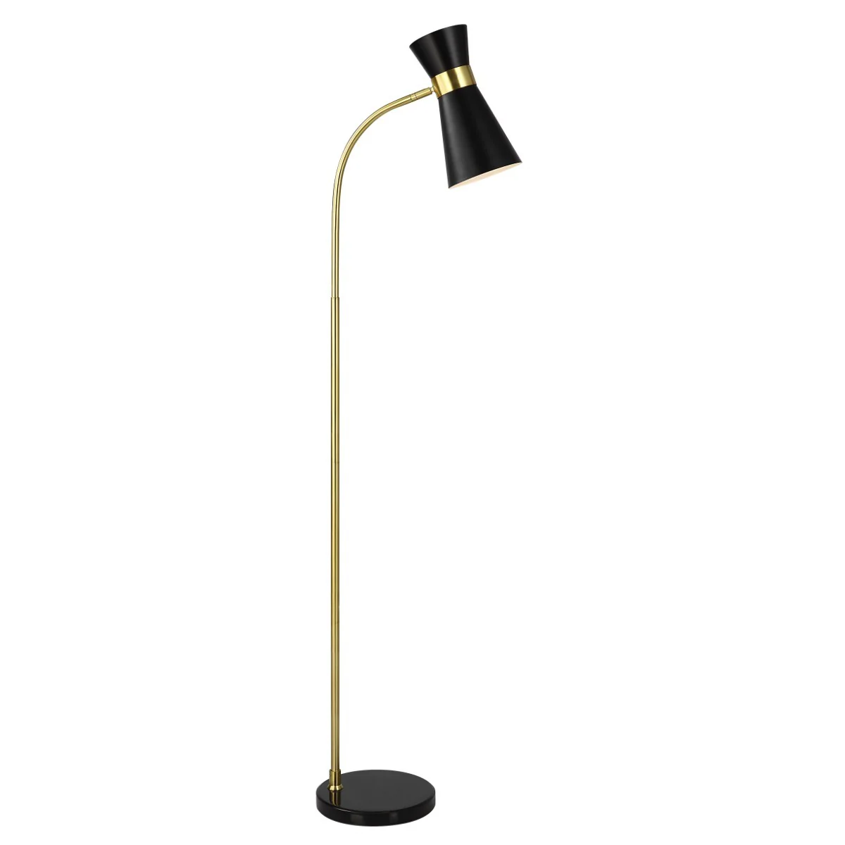 Keiichi Ambrose Floor Lamp – Black and Gold - Image 2