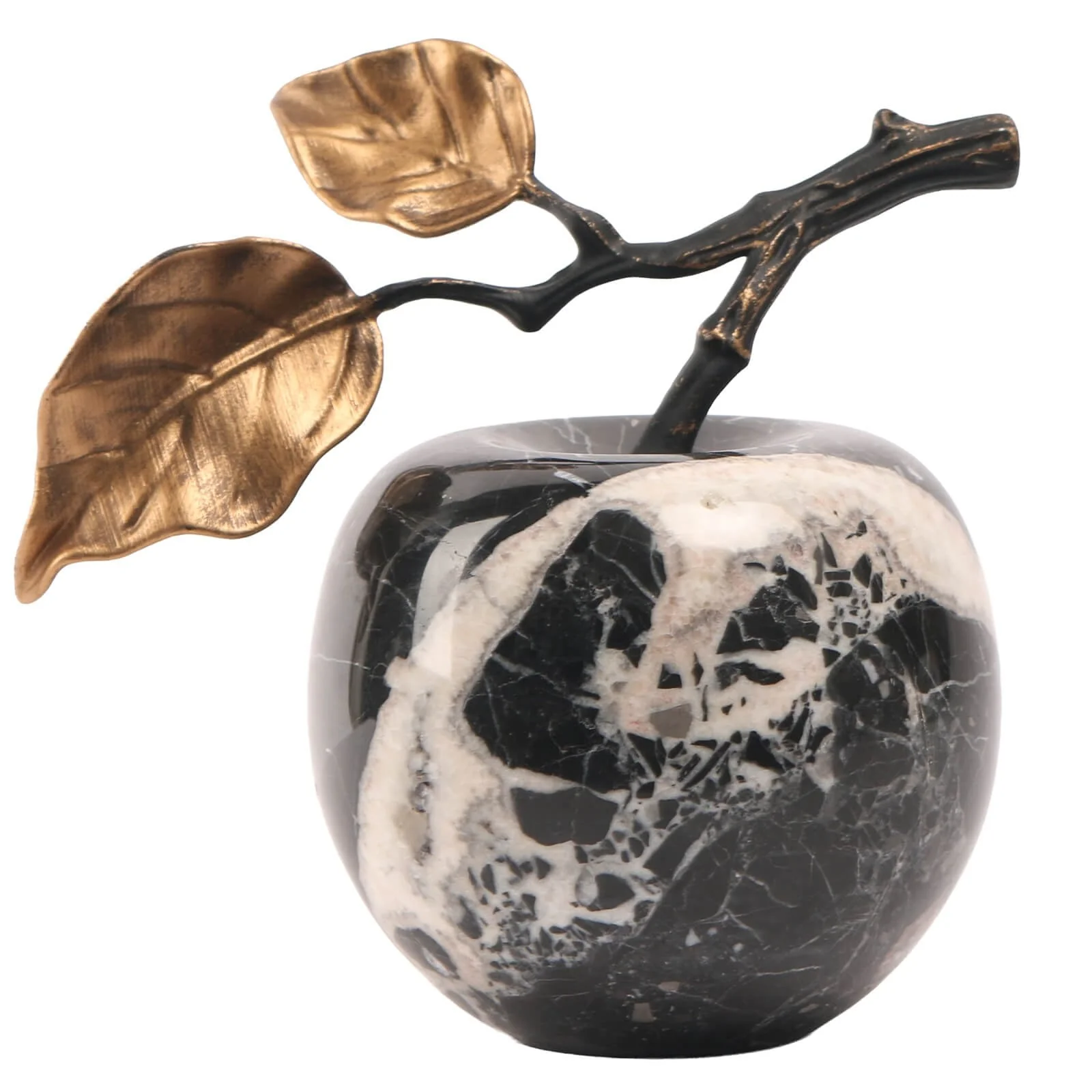Keiichi Apple Ornament – Bulgari Black Marble