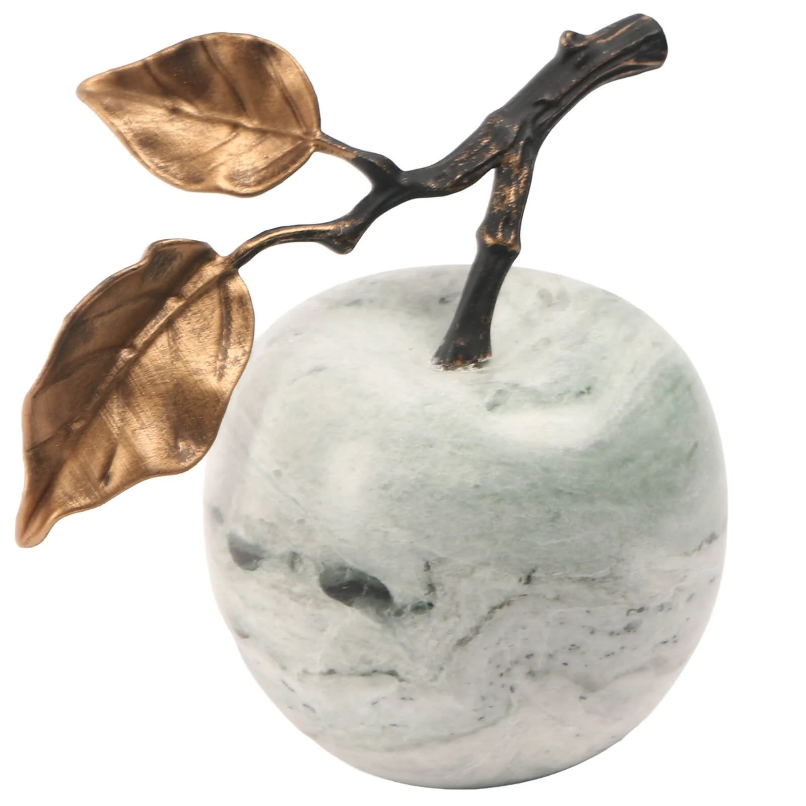 Keiichi Apple Ornament – Green Marble - Image 3