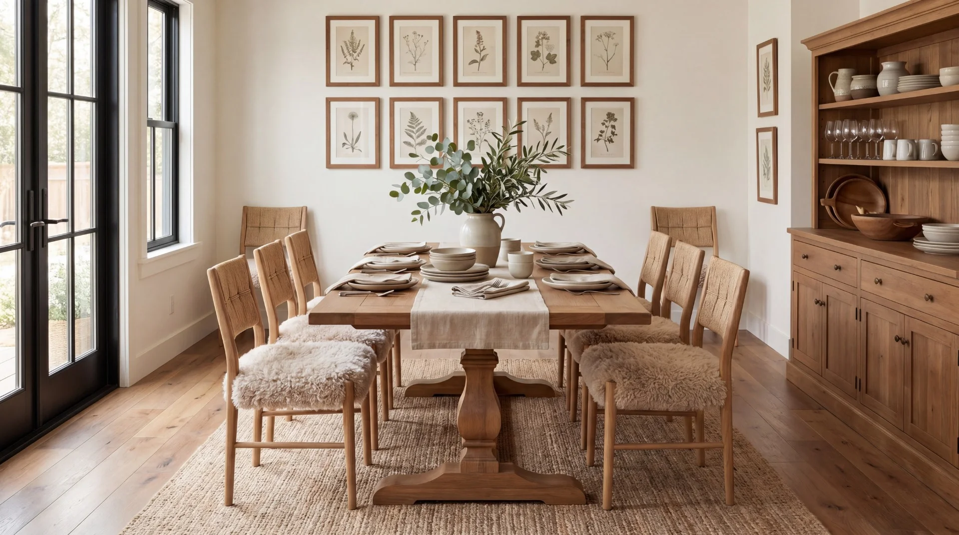 Keiichi Bourton Dining Chair - Faux Mongolian Fur - Image 6