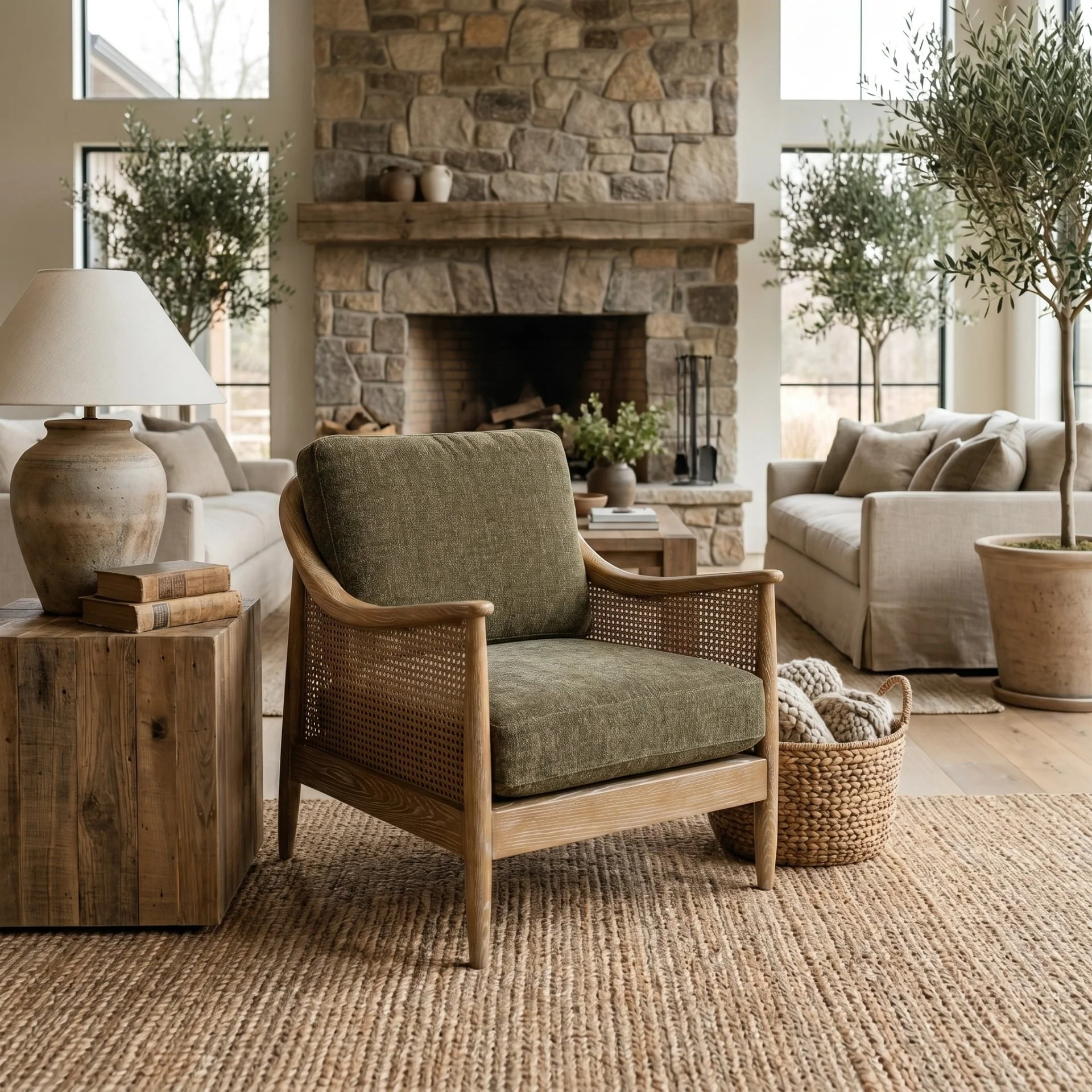 Keiichi Chadlington Accent Chair – Green - Image 3