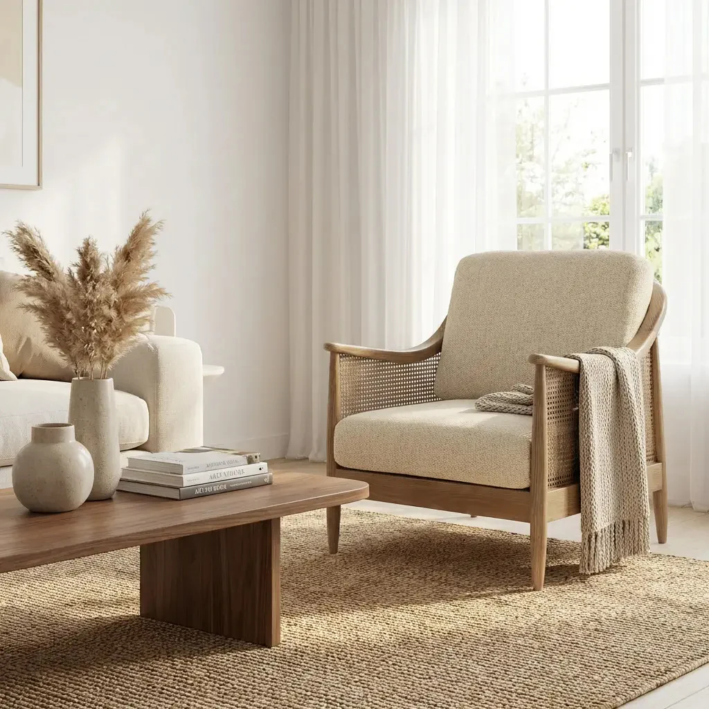 Keiichi Chadlington Accent Chair – Neutral - Image 6