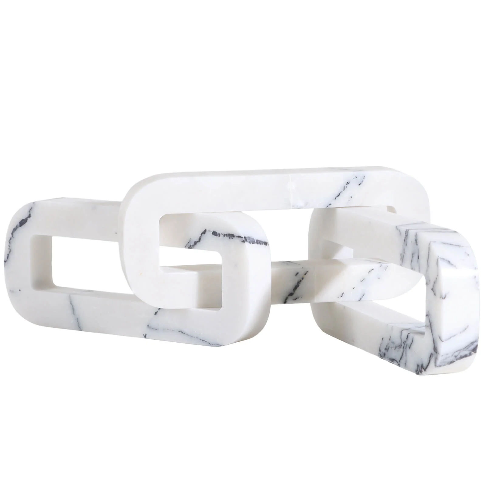 Keiichi Connections Loop Sculpture – White - Image 6