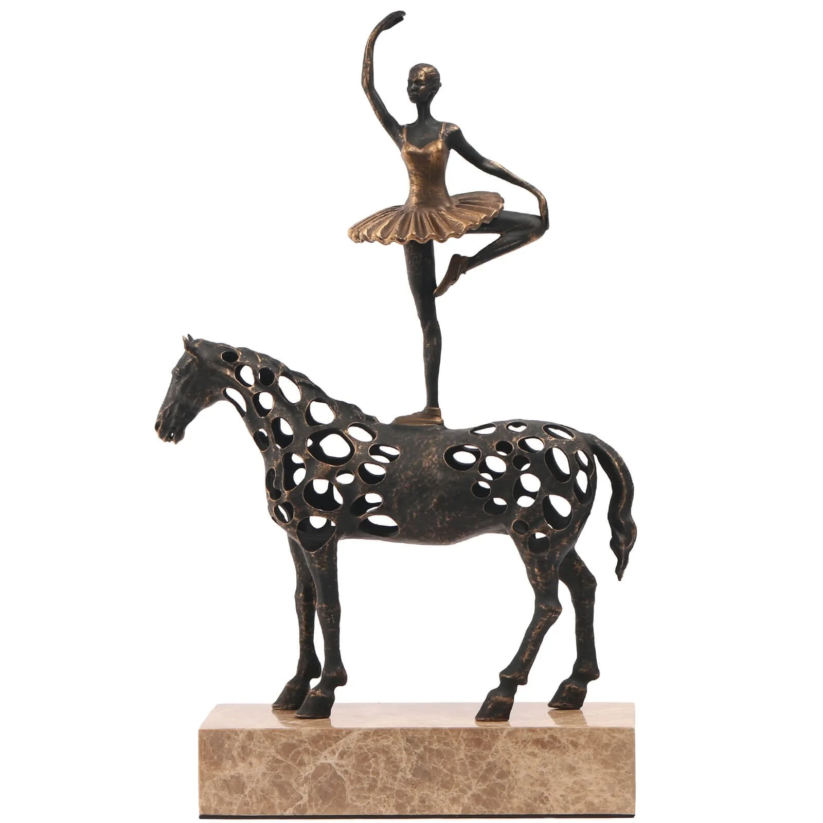 Keiichi Dancing Balance Sculpture – Dark Bronze - Image 2
