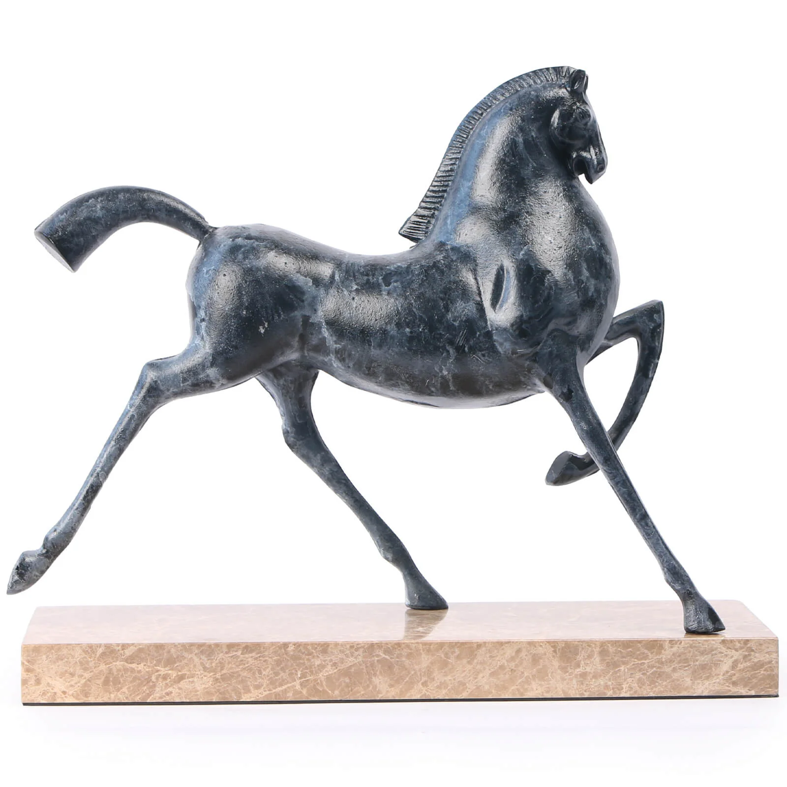 Keiichi Flying Horse Sculpture – Dark Nickel - Image 2