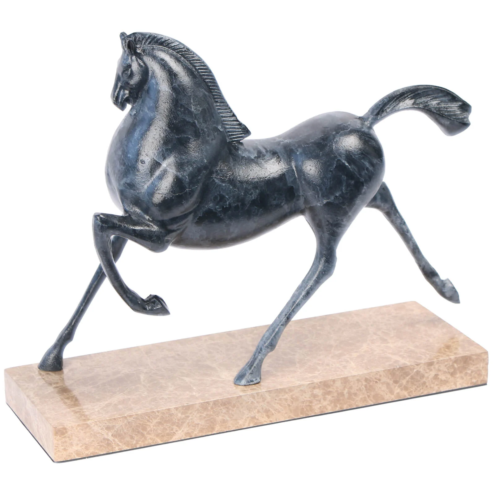 Keiichi Flying Horse Sculpture – Dark Nickel - Image 4