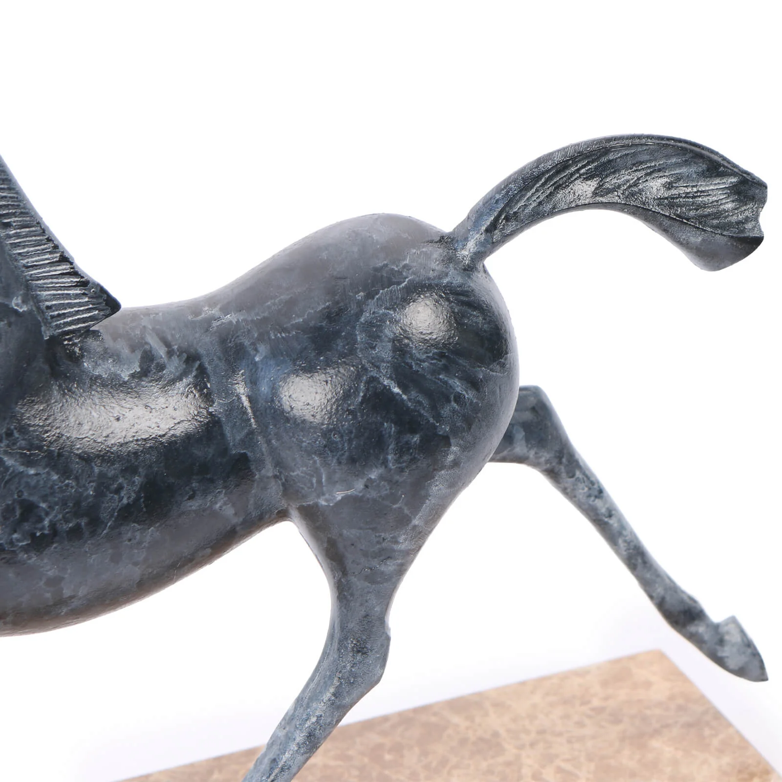 Keiichi Flying Horse Sculpture – Dark Nickel - Image 5