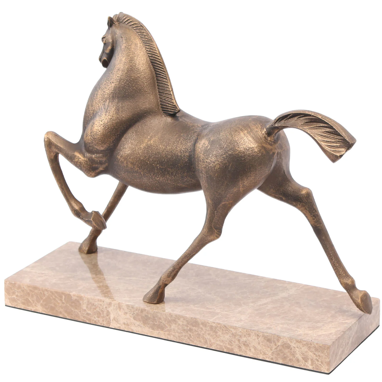 Keiichi Flying Horse Sculpture – Gold - Image 2
