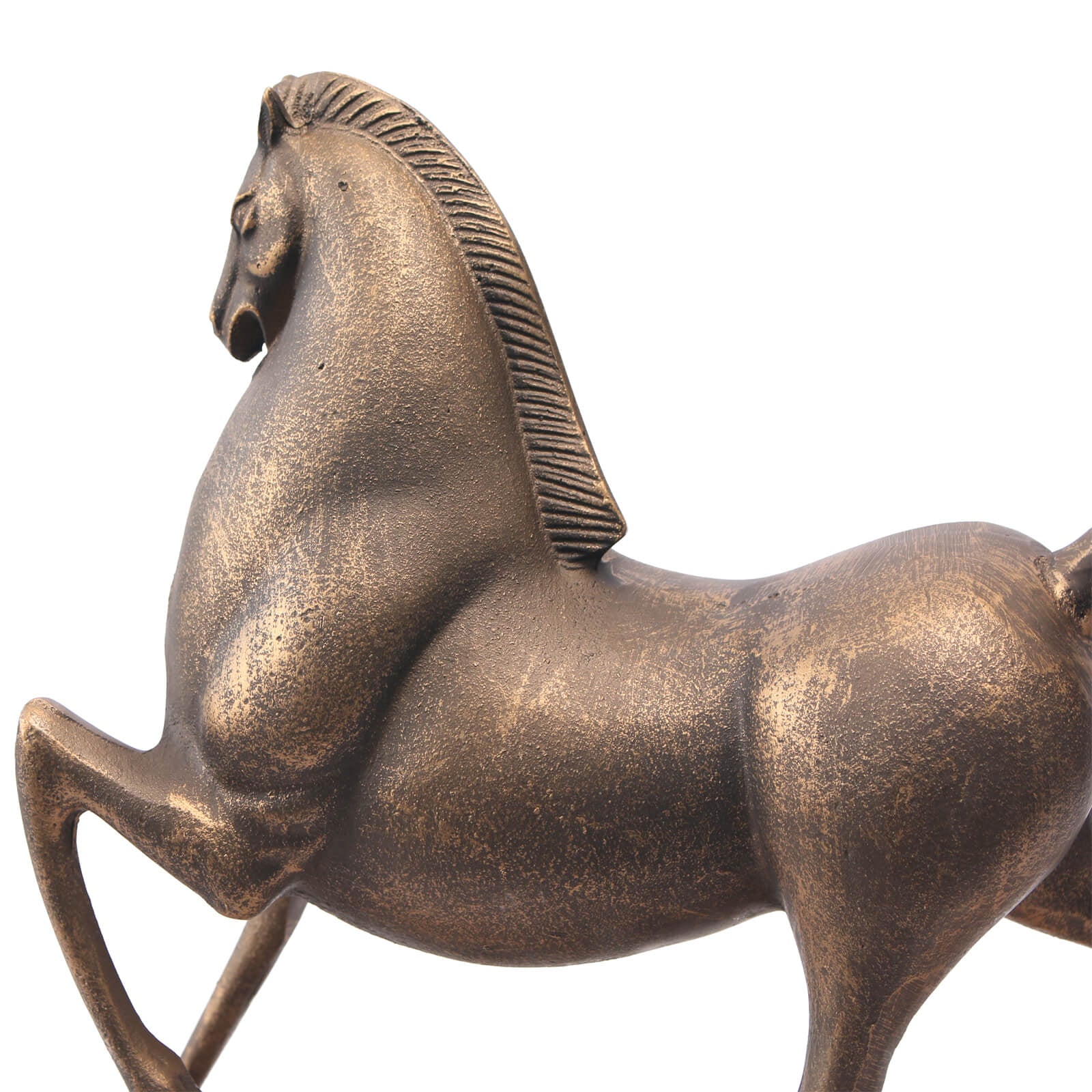 Keiichi Flying Horse Sculpture – Gold - Image 4