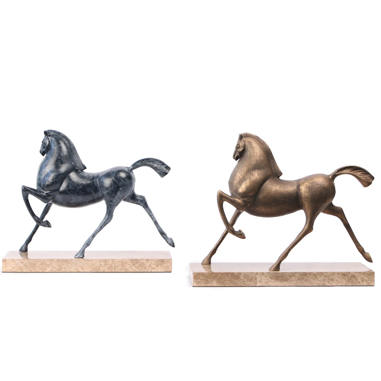 Keiichi Flying Horse Sculpture – Gold - Image 6