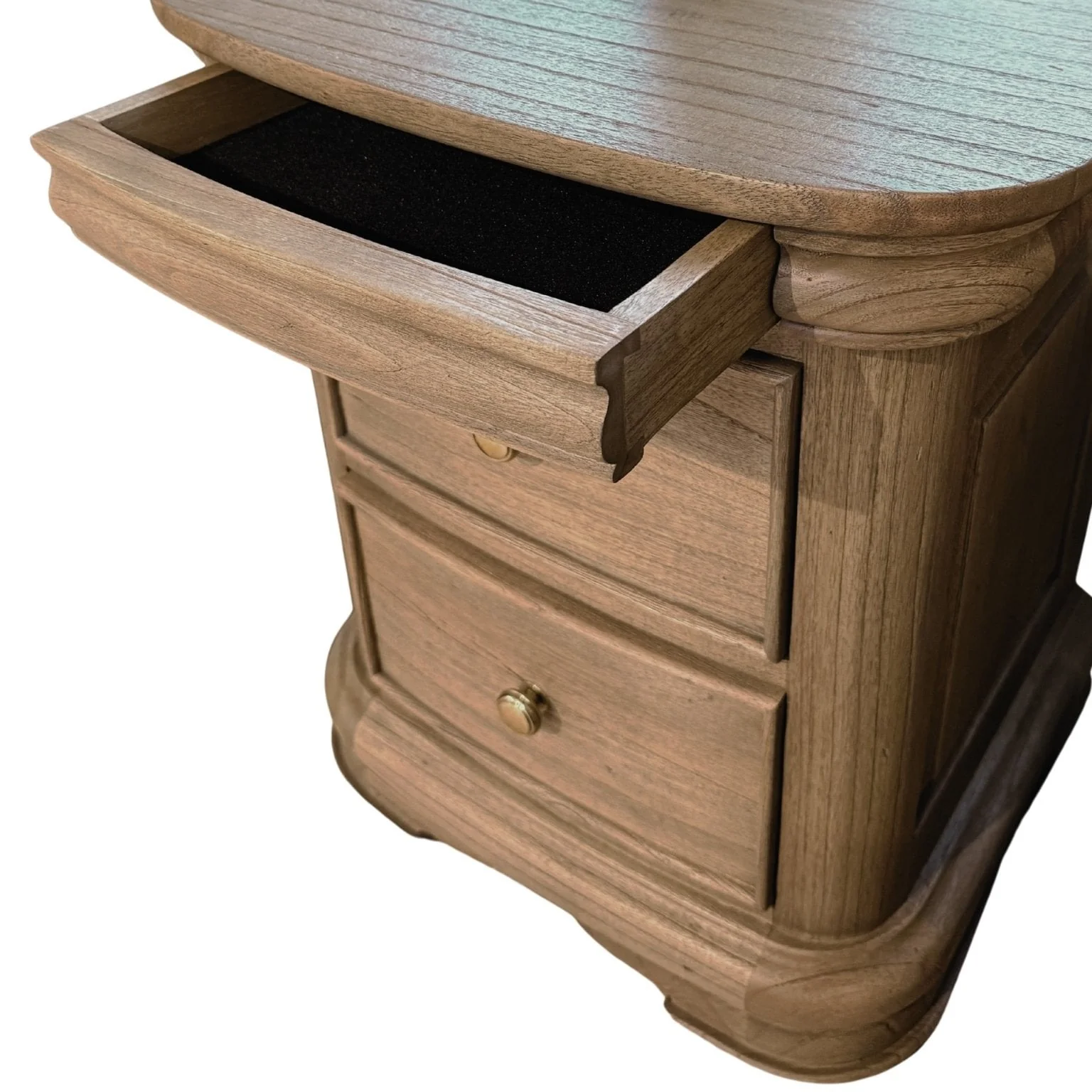 Keiichi Fulbrook 3 Drawer Bedside Table – Oak - Image 3