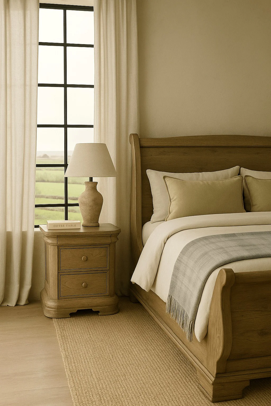 Keiichi Fulbrook 3 Drawer Bedside Table – Oak - Image 5