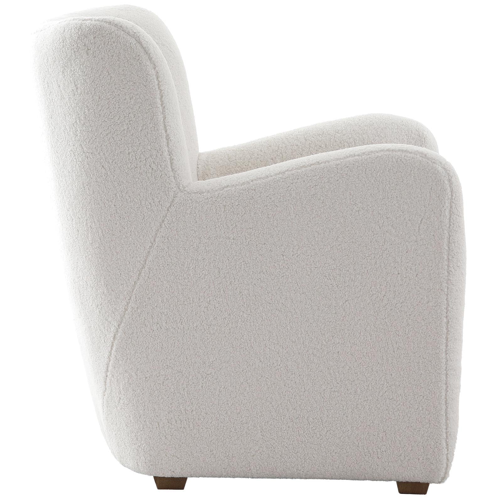 Keiichi Hidcote Accent Chair – Faux Wool - Image 2