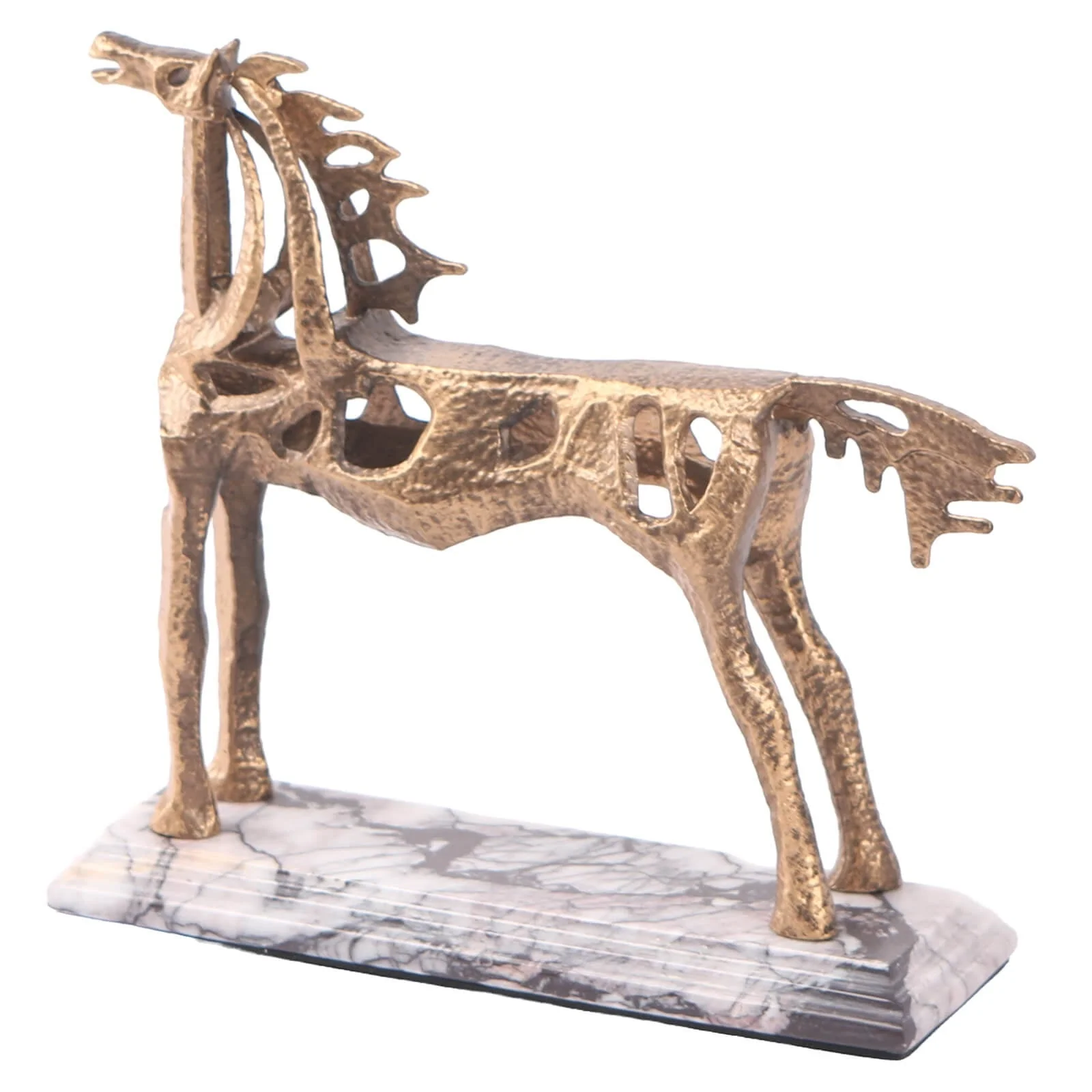 Keiichi Horse Sculpture – Gold - Image 5