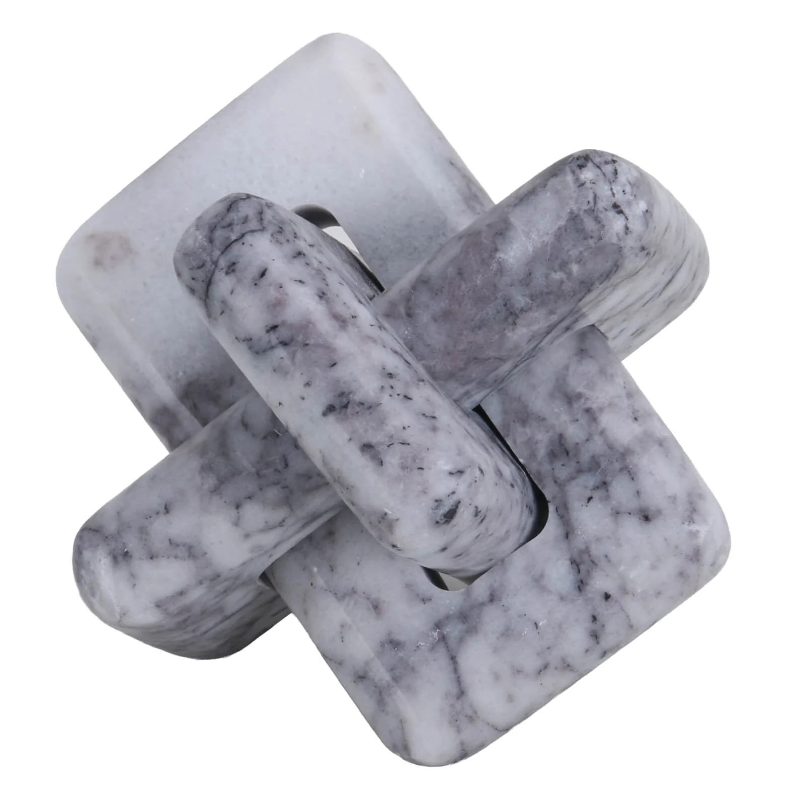 Keiichi Loop Sculpture – Small – Grey Marble