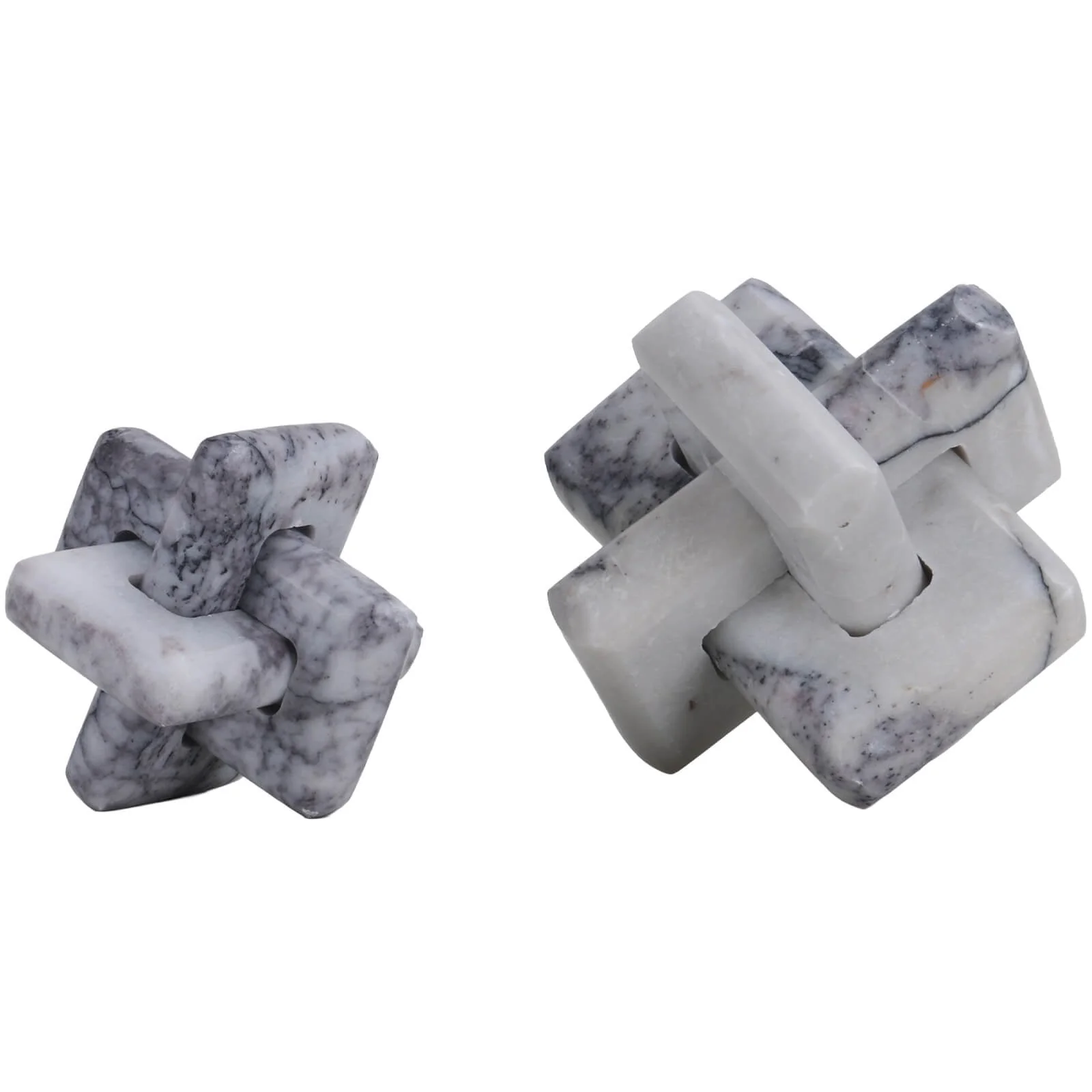 Keiichi Loop Sculpture – Small – Grey Marble - Image 6