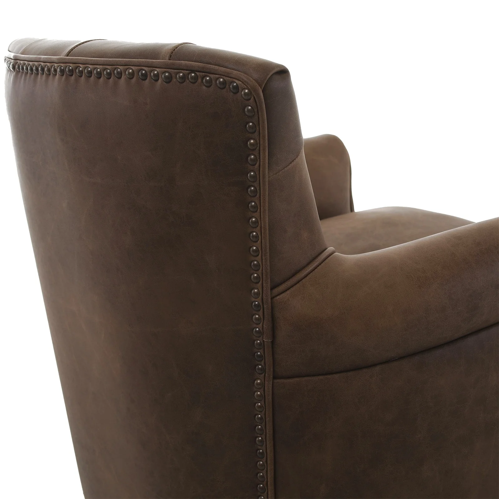 Keiichi Oxford Club Chair – Chocolate Leather - Image 7